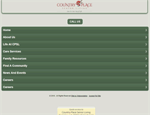 Tablet Screenshot of countryplaceseniorliving.net
